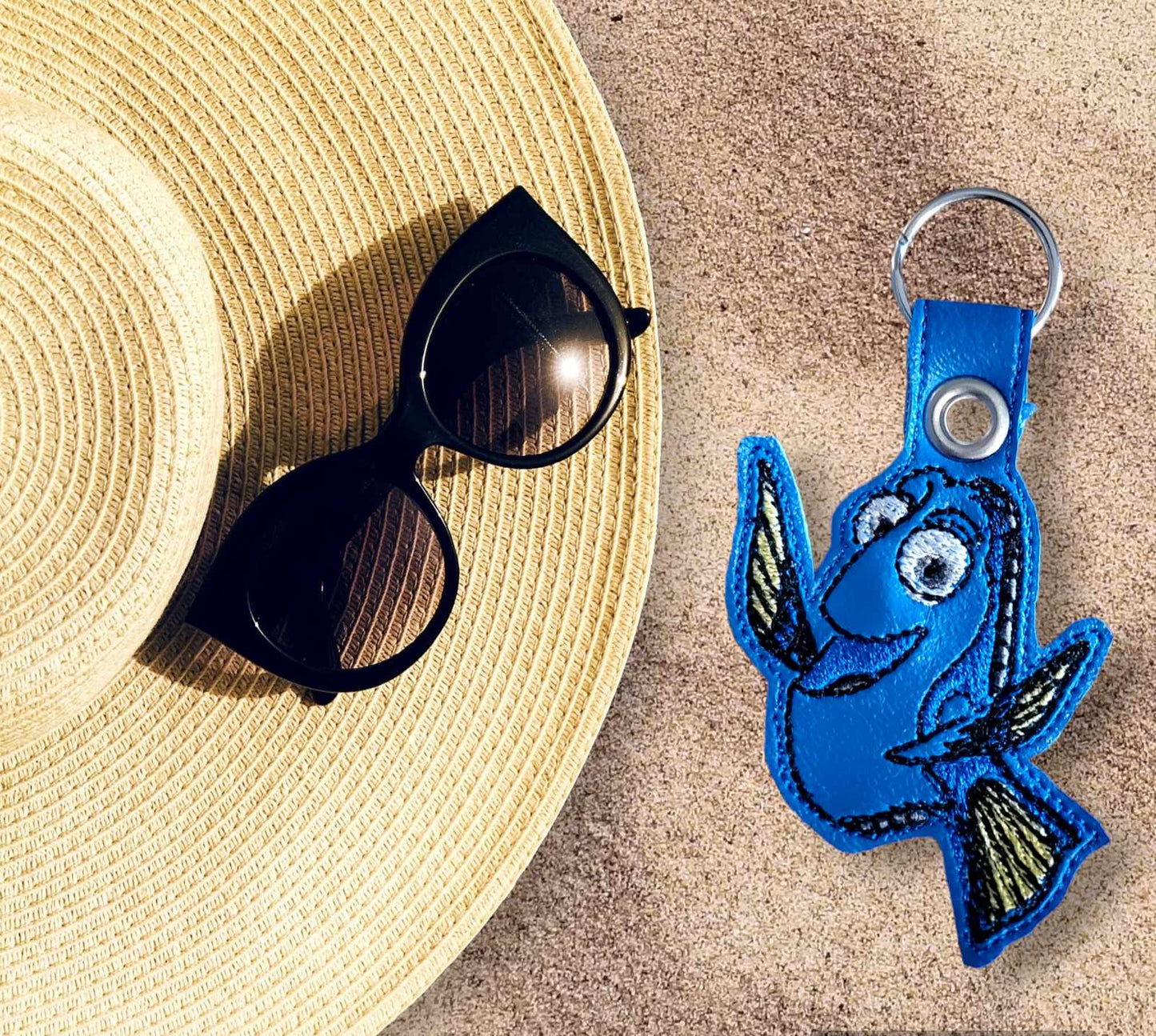 Just Keep Swimming Fish Keychain