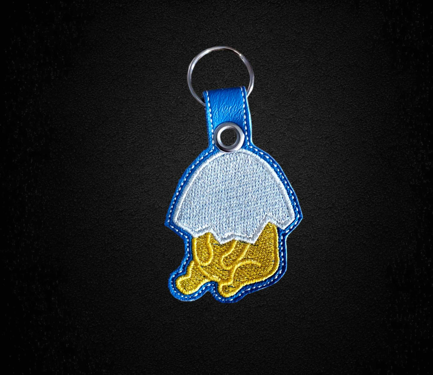 Shy Lazy Egg Keychain